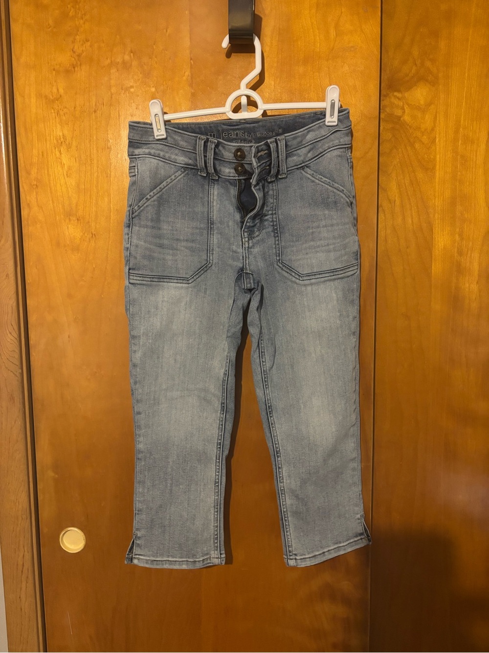 Maurices Light Blue Ankle Crop Jeans